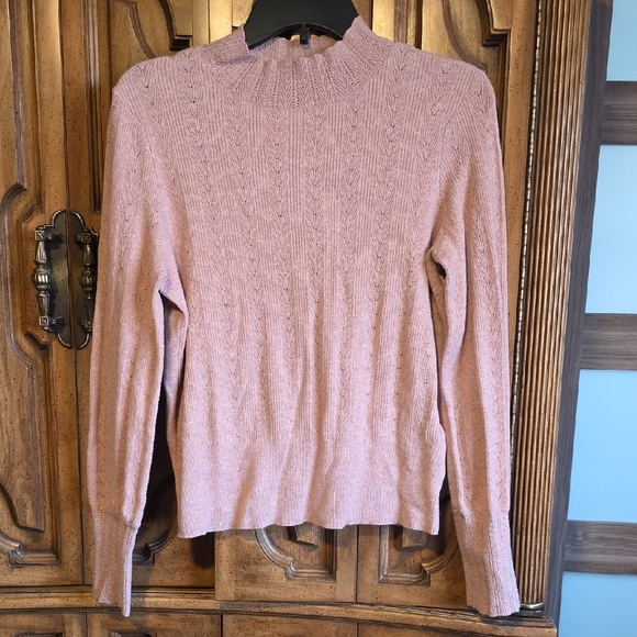 LC Lauren Conrad Sweaters - LC Lauren Conrad Blush Knit Turtleneck Sweater